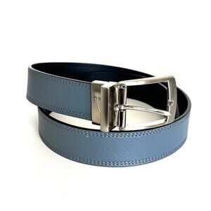 Nike Golf Leather Reversible Men Belt Size 32 Gray Black Athletic Work Casual